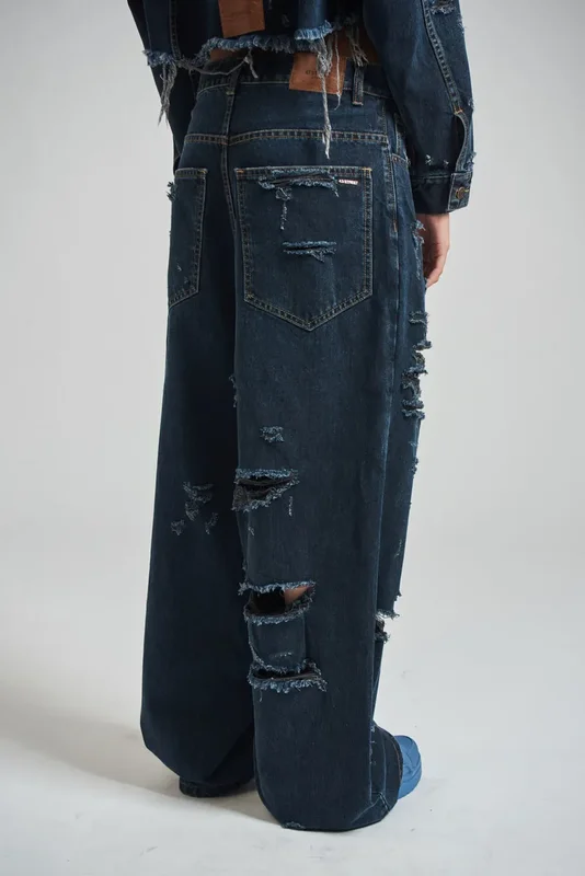 Mercado Jean Wider Darkblue De Mujer 47 Street - Stock disponible - Ropas y Calzados