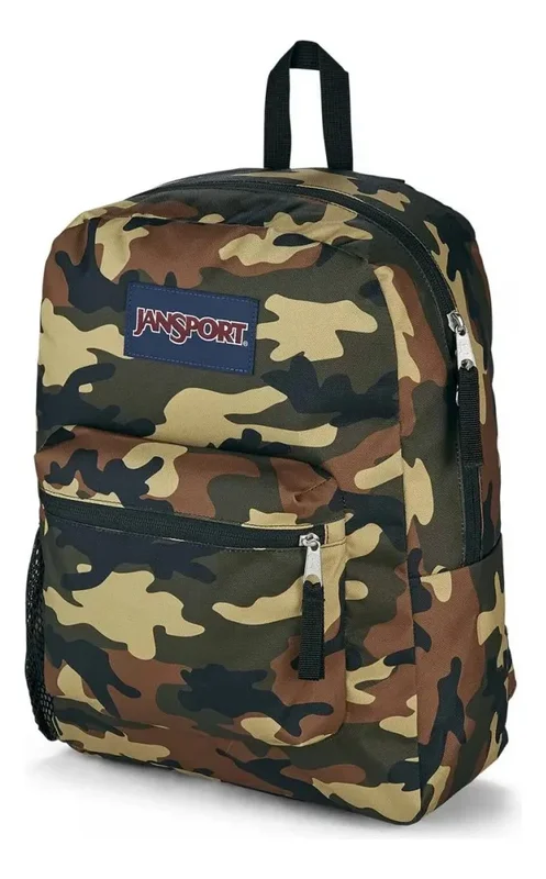 Mochila Urbana Jansport Cross Town Verde musgo Estampado 26 L - Stock disponible - Equipajes y Bolsos
