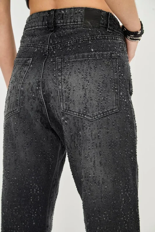 Jean Straight De Mujer Con Agujeritos Lory Uniongood - Stock disponible - Electrónica