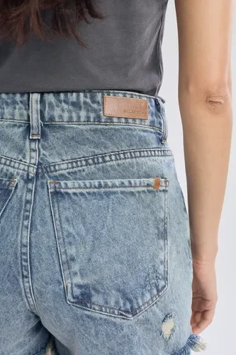 Short Denim Tiro Alto Mujer Sound Delaostia - Stock disponible - Ropas y Calzados