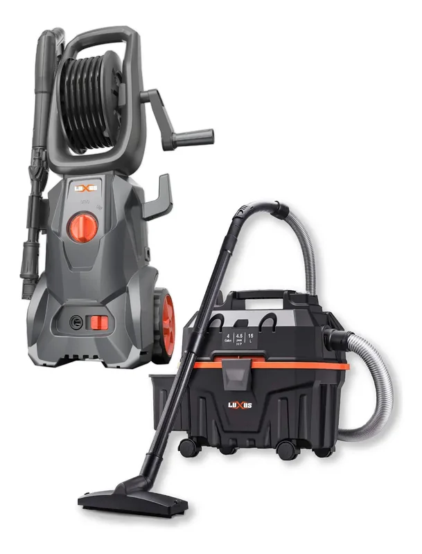 Combo Hidrolavadora Luxus 1800w + Aspiradora Luxus 1200w - Stock disponible - Artículos de Limpieza