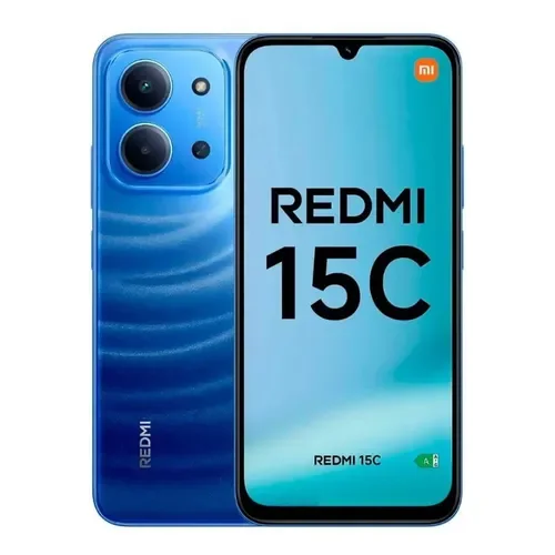 Redmi Xiaomi 15c 128 GB con 50 megapíxeles E 6000 mAh, azul - Stock disponible