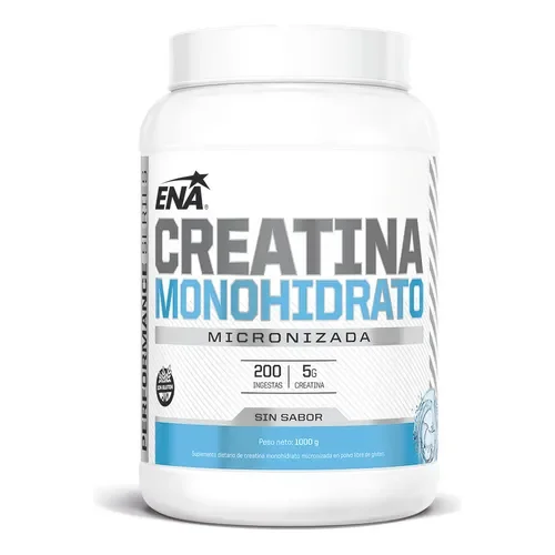 Creatina Monohidrato 1 Kg Ena Sport Micronizada Sin Sabor - Stock disponible