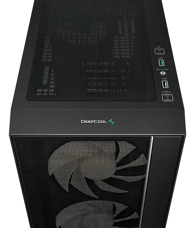 Gabinete Mid Tower Gamer Deepcool Matrexx 55 Mesh V4 ATX ARGB Negro 3 Coolers 140mm PWM ARGB + 1 Cooler 120mm PWM - Stock disponible - Electrónica