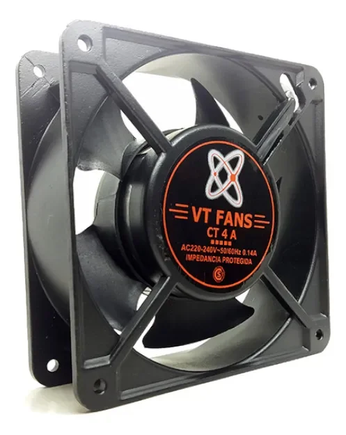 Turbina Cooler Fan Extractor 220v Ruleman 4 Pulgadas 120x38m LED Negro VT-FANS - Stock disponible - Electrónica