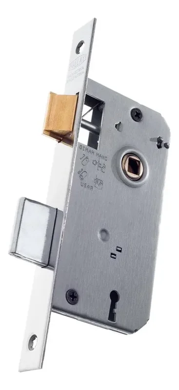 Cerradura Manual Kallay 503 Níquel Frente Recto Puerta Interior - Stock disponible - Casa y Jardín