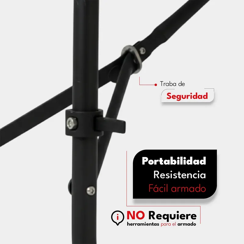 Mesa Exterior Plegable 180 Cm Polipropileno Hierro - Alpina Color Blanco - Stock disponible - Casa y Jardín