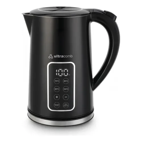 Pava Eléctrica Ultracomb Pe4930 Con Pantalla Táctil Y Selector De Temperatura - Negro - Stock disponible - Electrodomésticos