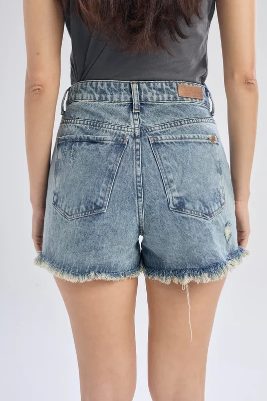 Short Denim Tiro Alto Mujer Sound Delaostia - Stock disponible - Ropas y Calzados