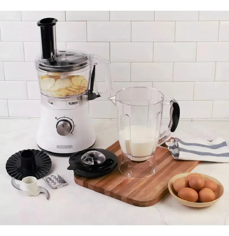 Multiprocesadora Black+Decker FP1002J-AR 750W blanca - Stock disponible - Electrodomésticos