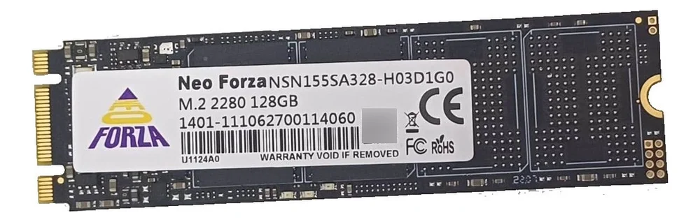 Disco Sólido SSD M2 128gb Interno Neo Forza 2280  Negro