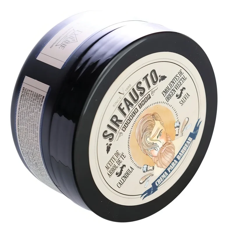 Sir Fausto Barber Shop Crema Para Afeitar Mentolado X 200 Gr Fragancia Natural - Stock disponible