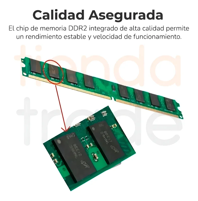 Memoria Ram 2 Gb Ddr-2 800mhz (generica) Compatible Pc Y Mac - Stock disponible - Herramientas