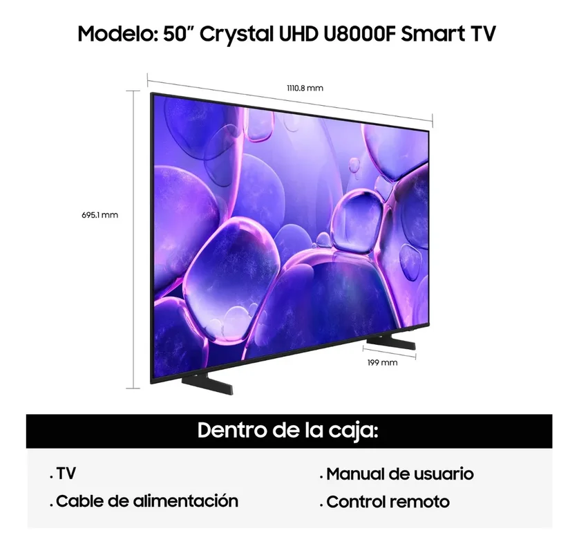Smart Tv Samsung 50 Uhd 4k 50u8000f - Stock disponible - Electrónica