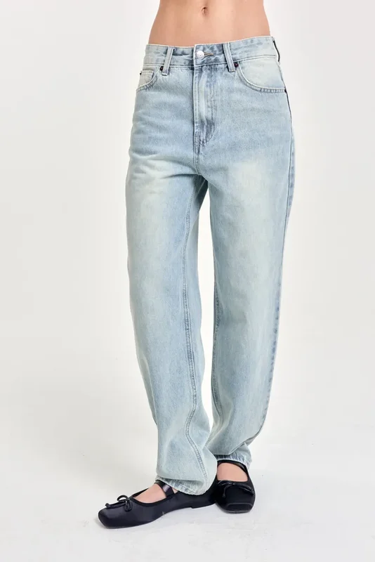 Mercado Jean Straight Sky Mujer 47 Street - Stock disponible - Electrónica