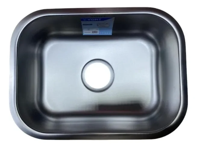 Bacha Pileta Cocina 47cm X 35cm X 15cm Con Sopapa Vont Bt605 Plateado - Stock disponible - Casa y Jardín